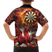 Wales Darts Wales Forever Personalized Family Matching Off The Shoulder Long Sleeve Dress and Hawaiian Shirt Cymru Am Byth Dragons