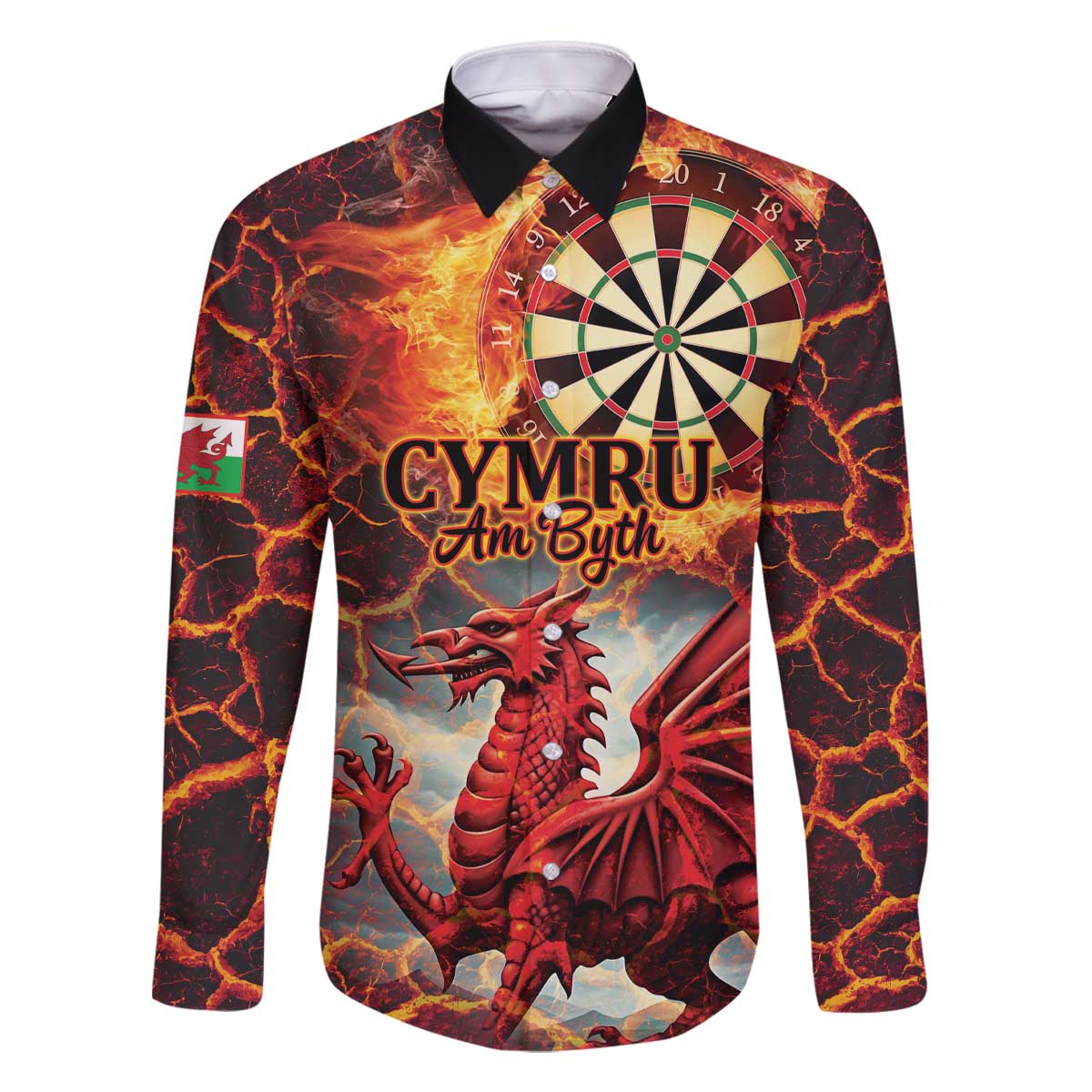 Wales Darts Wales Forever Personalized Family Matching Off The Shoulder Long Sleeve Dress and Hawaiian Shirt Cymru Am Byth Dragons