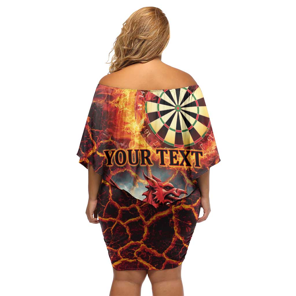 Wales Darts Wales Forever Personalized Family Matching Off Shoulder Short Dress and Hawaiian Shirt Cymru Am Byth Dragons