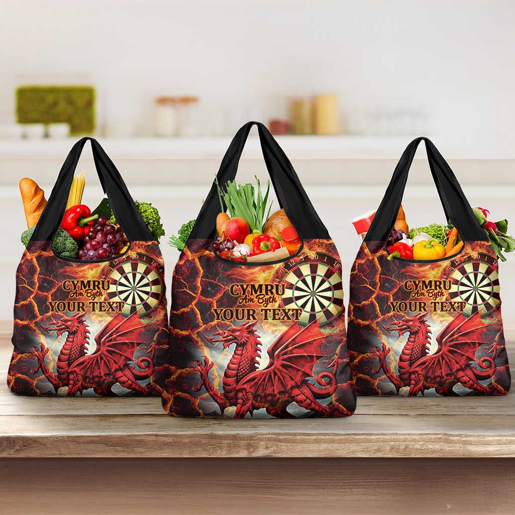 Wales Darts Wales Forever Personalized Grocery Bag Cymru Am Byth Dragons