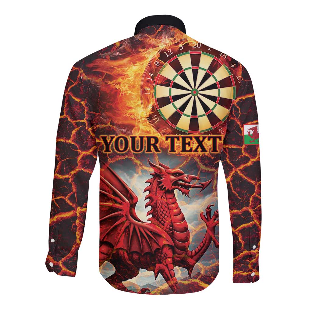 Wales Darts Wales Forever Personalized Long Sleeve Button Shirt Cymru Am Byth Dragons