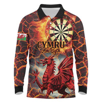 Wales Darts Wales Forever Personalized Long Sleeve Polo Shirt Cymru Am Byth Dragons