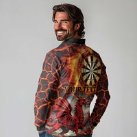 Wales Darts Wales Forever Personalized Long Sleeve Polo Shirt Cymru Am Byth Dragons