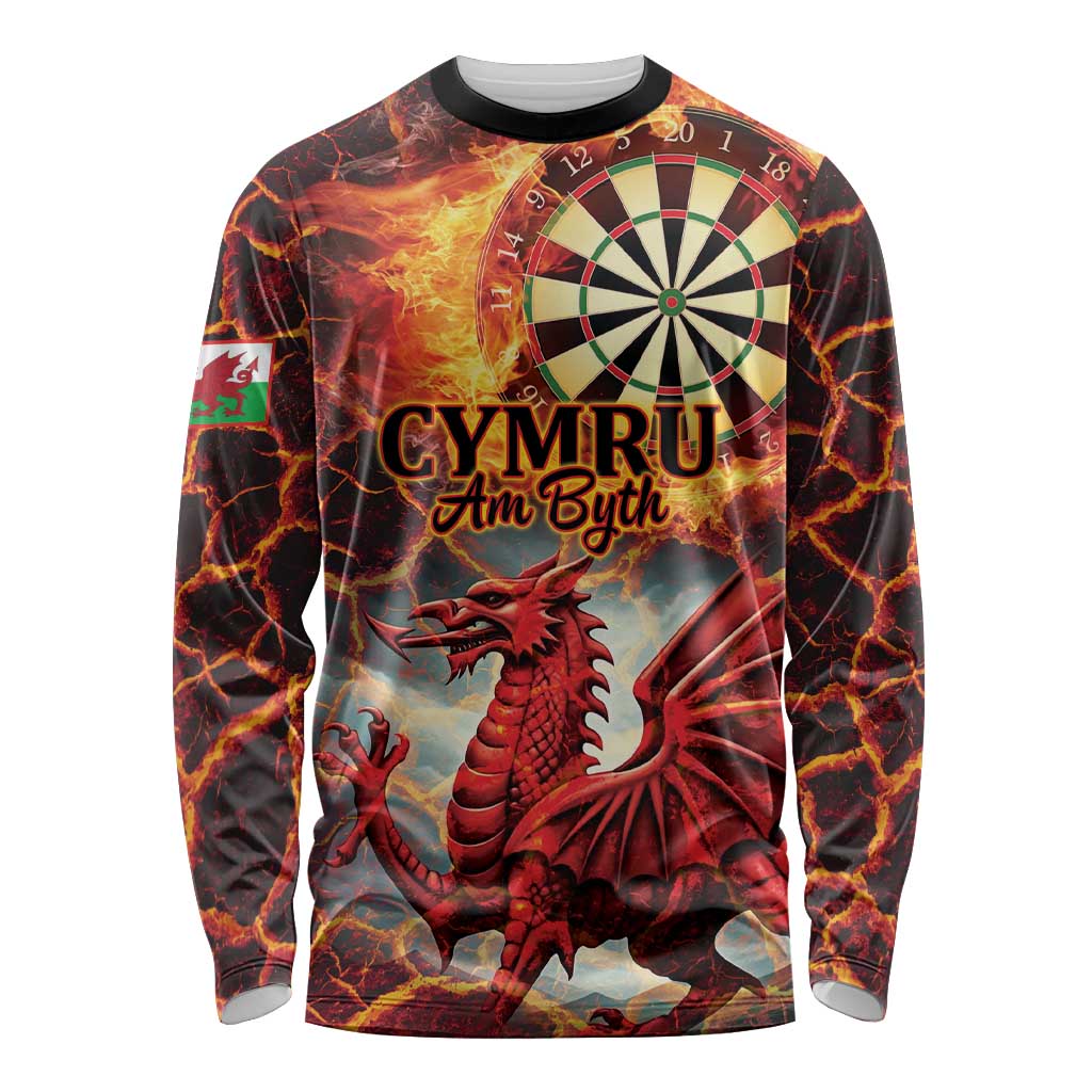 Wales Darts Wales Forever Personalized Long Sleeve Shirt Cymru Am Byth Dragons