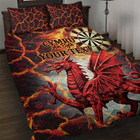 Wales Darts Wales Forever Personalized Quilt Bed Set Cymru Am Byth Dragons