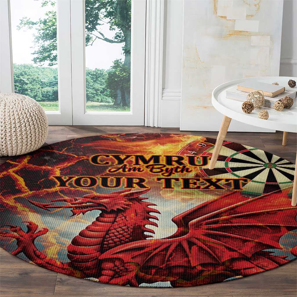 Wales Darts Wales Forever Personalized Round Carpet Cymru Am Byth Dragons