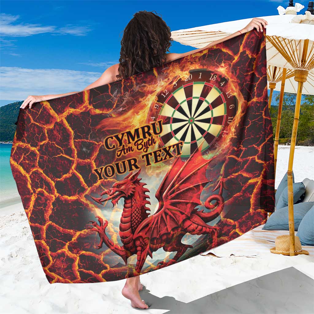 Wales Darts Wales Forever Personalized Sarong Cymru Am Byth Dragons