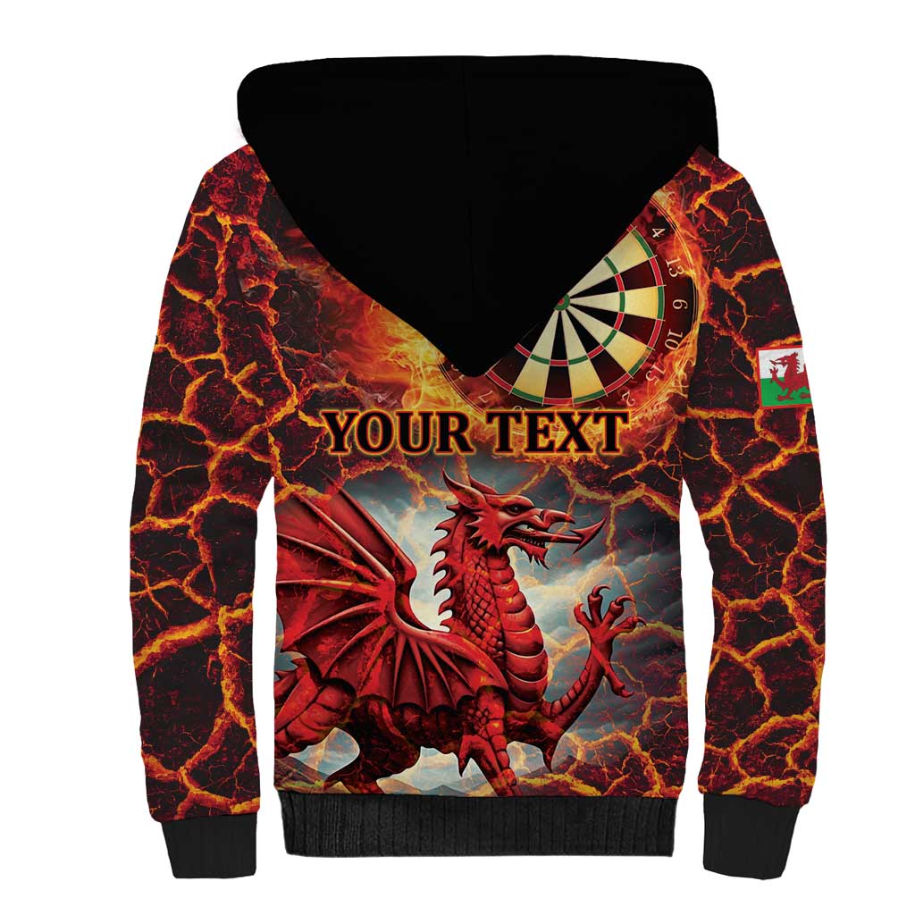 Wales Darts Wales Forever Personalized Sherpa Hoodie Cymru Am Byth Dragons