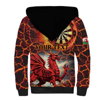 Wales Darts Wales Forever Personalized Sherpa Hoodie Cymru Am Byth Dragons