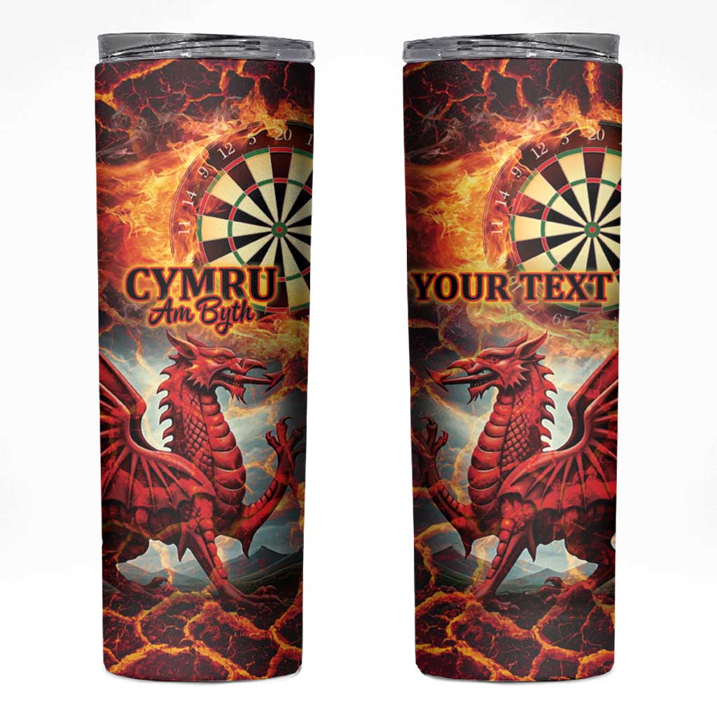 Wales Darts Wales Forever Personalized Skinny Tumbler Cymru Am Byth Dragons