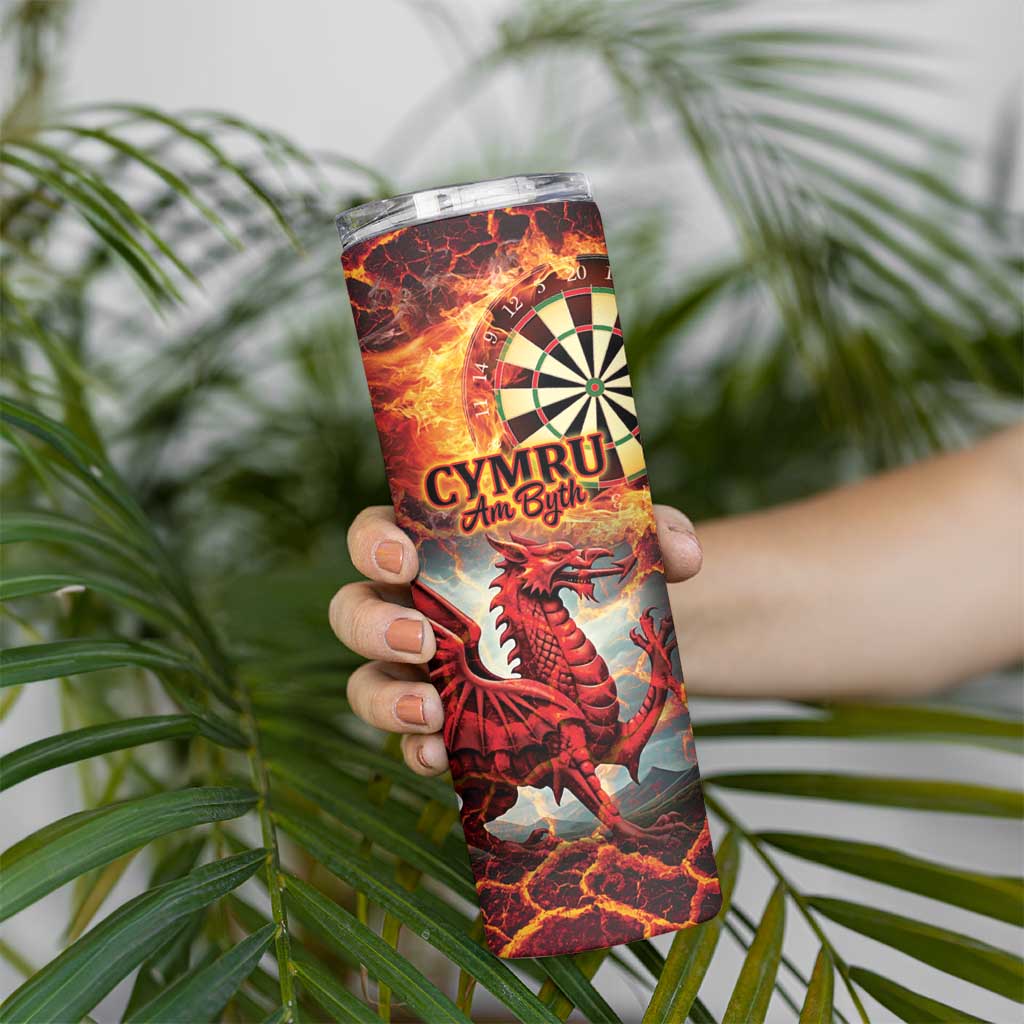 Wales Darts Wales Forever Personalized Skinny Tumbler Cymru Am Byth Dragons