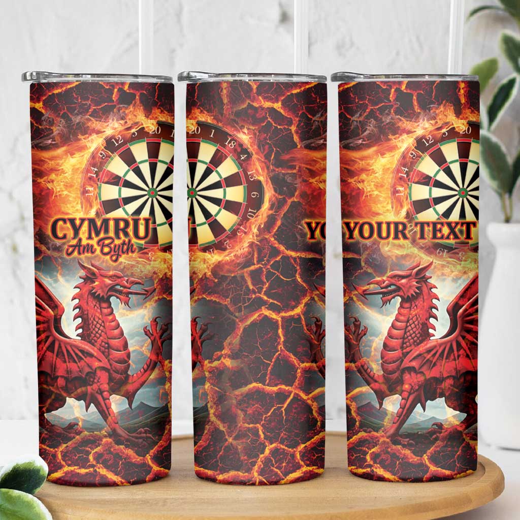 Wales Darts Wales Forever Personalized Skinny Tumbler Cymru Am Byth Dragons