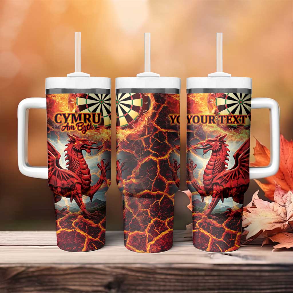 Wales Darts Wales Forever Personalized Tumbler With Handle Cymru Am Byth Dragons