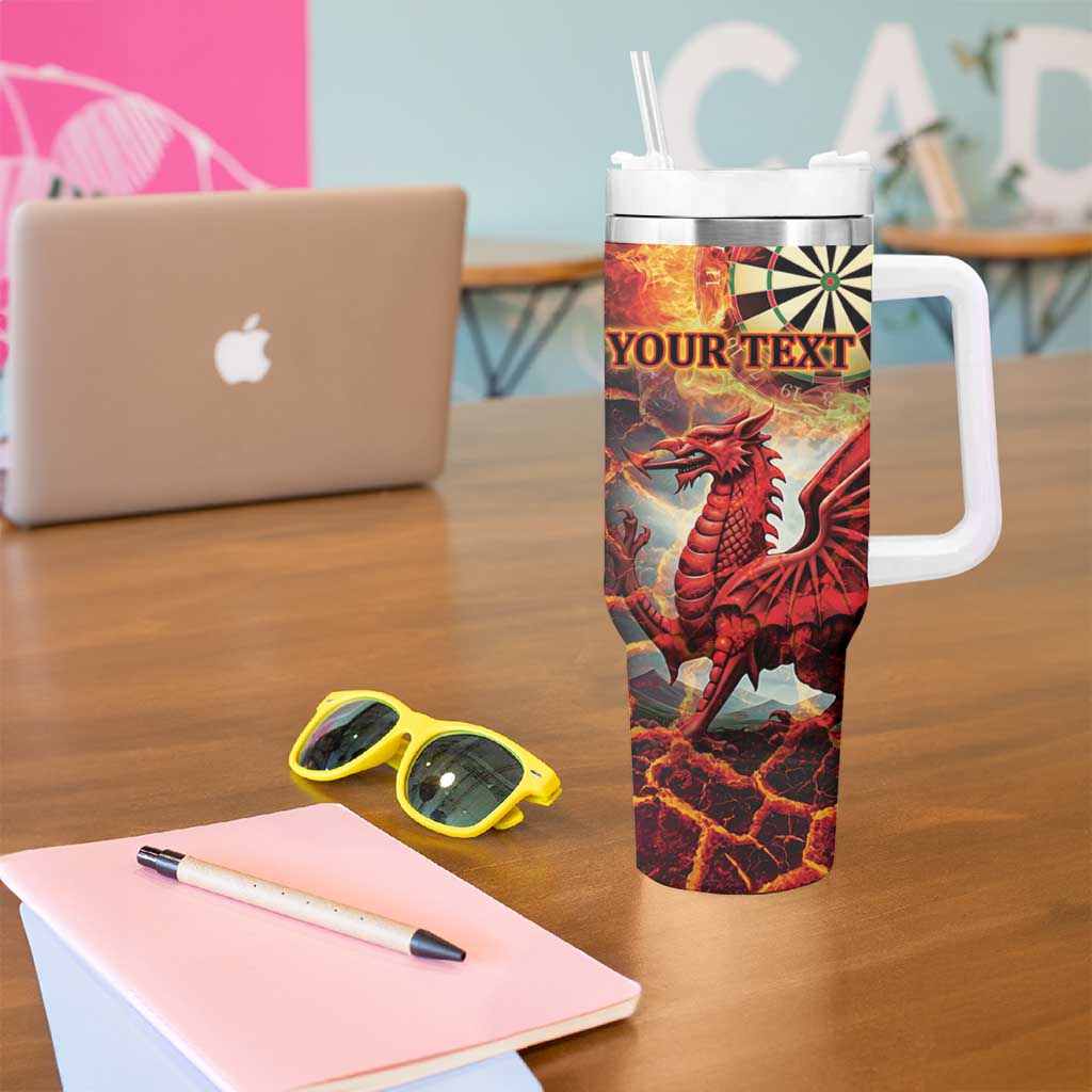 Wales Darts Wales Forever Personalized Tumbler With Handle Cymru Am Byth Dragons