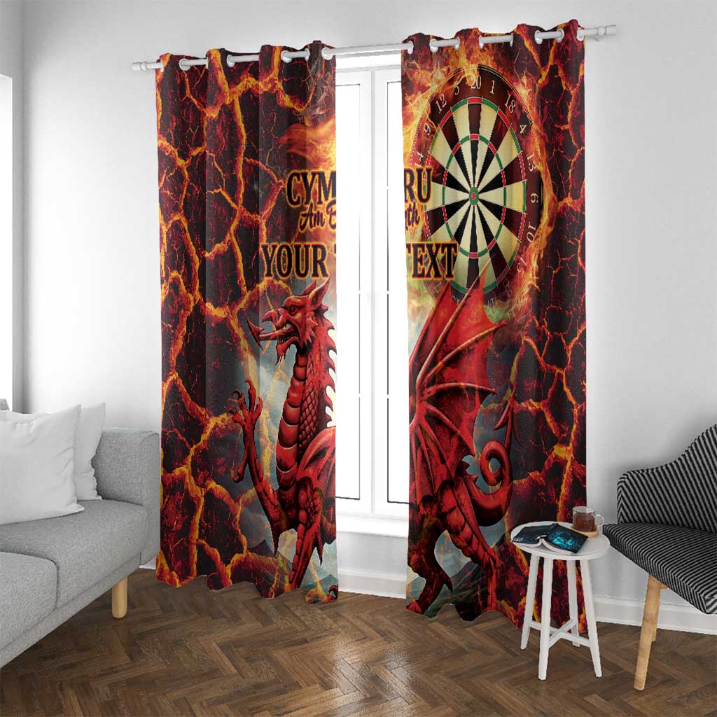 Wales Darts Wales Forever Personalized Window Curtain Cymru Am Byth Dragons