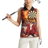 Wales Darts Wales Forever Personalized Women Sleeveless Polo Shirt Cymru Am Byth Dragons