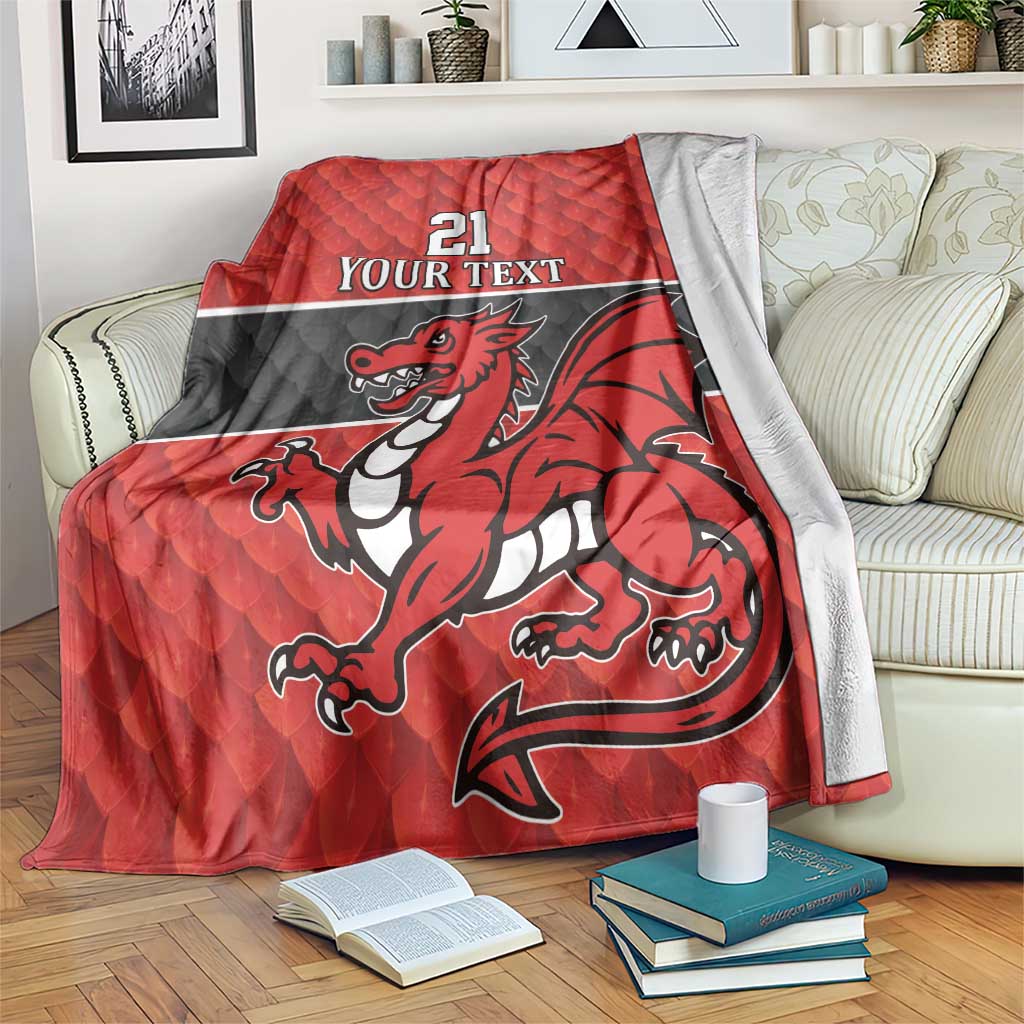 Wales Rugby Custom Blanket Y Ddraig Goch Ddyry Cychwyn