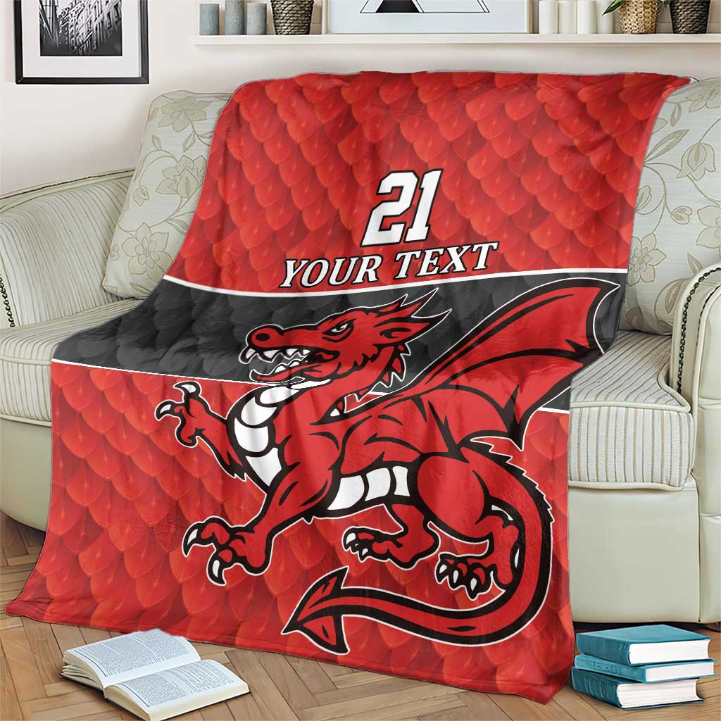 Wales Rugby Custom Blanket Y Ddraig Goch Ddyry Cychwyn
