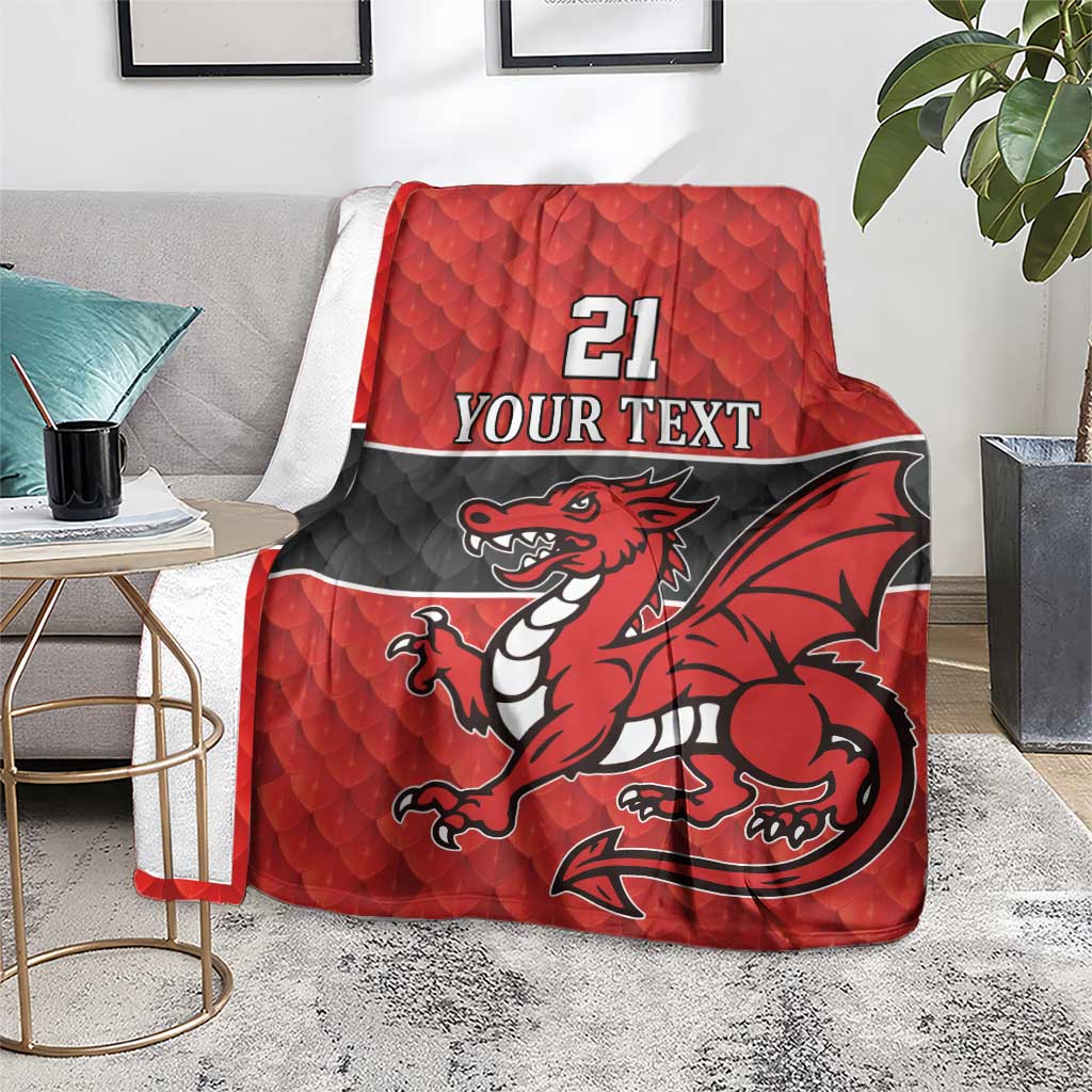 Wales Rugby Custom Blanket Y Ddraig Goch Ddyry Cychwyn