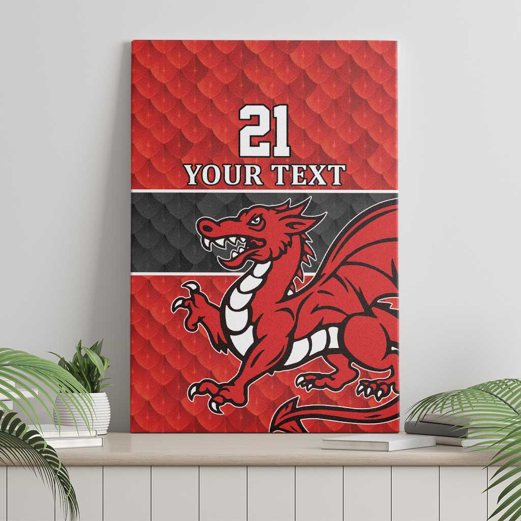 Wales Rugby Custom Canvas Wall Art Y Ddraig Goch Ddyry Cychwyn