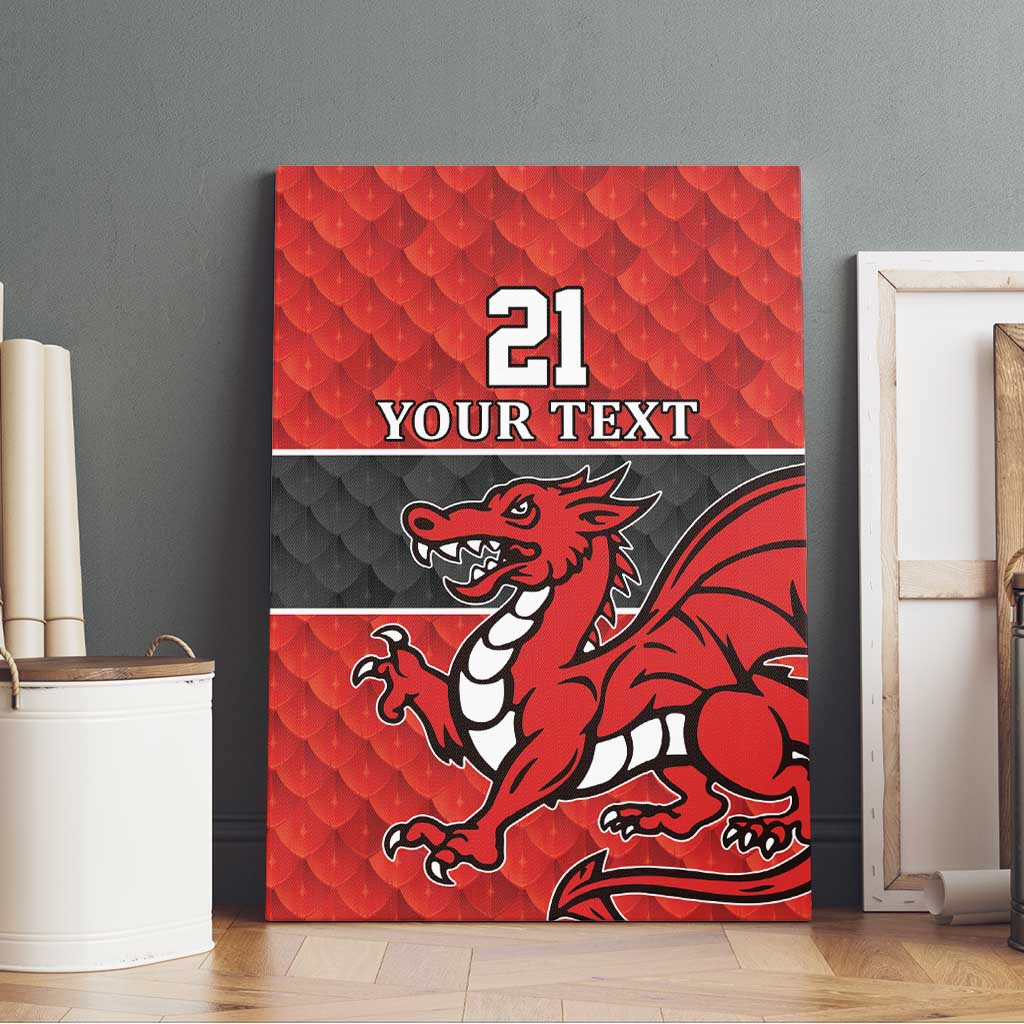 Wales Rugby Custom Canvas Wall Art Y Ddraig Goch Ddyry Cychwyn