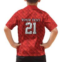 Wales Rugby Custom Kid Hawaiian Shirt Y Ddraig Goch Ddyry Cychwyn