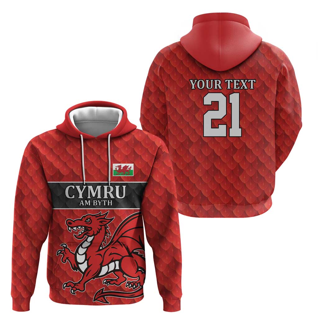 Wales Rugby Custom Zip Hoodie Y Ddraig Goch Ddyry Cychwyn