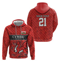 Wales Rugby Custom Zip Hoodie Y Ddraig Goch Ddyry Cychwyn
