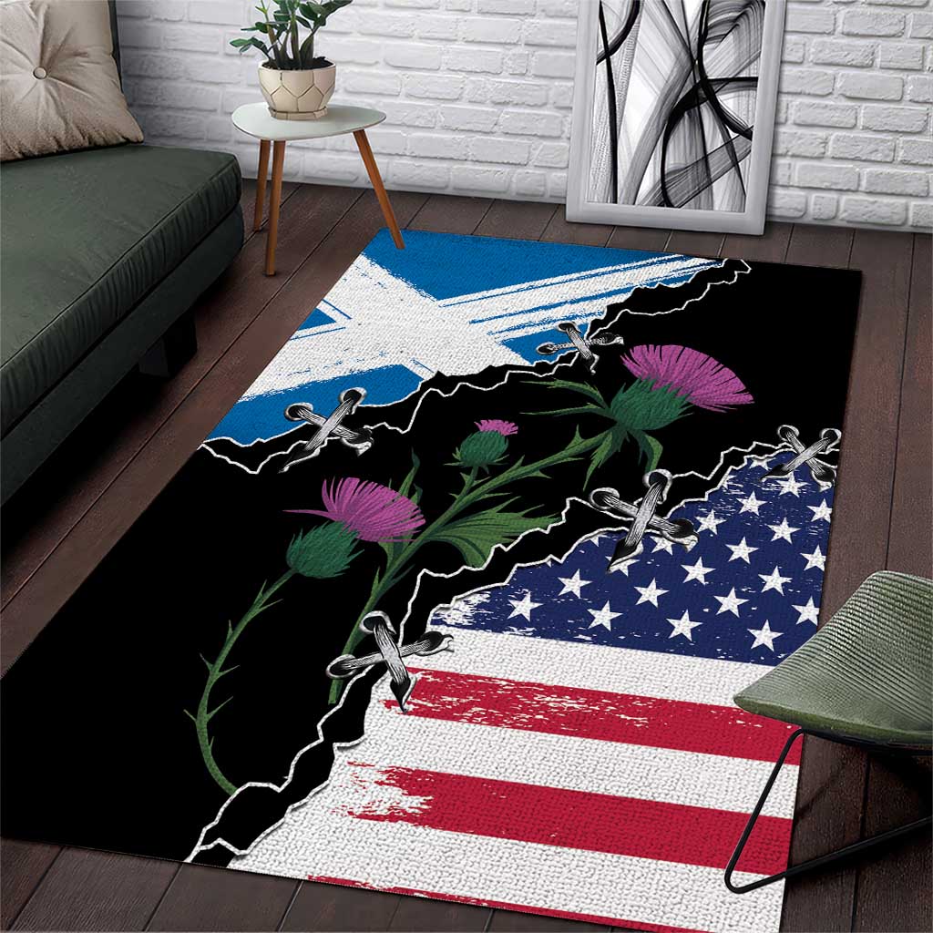 Scottish-American Heritage Month Area Rug Proud Scottish American Heritage