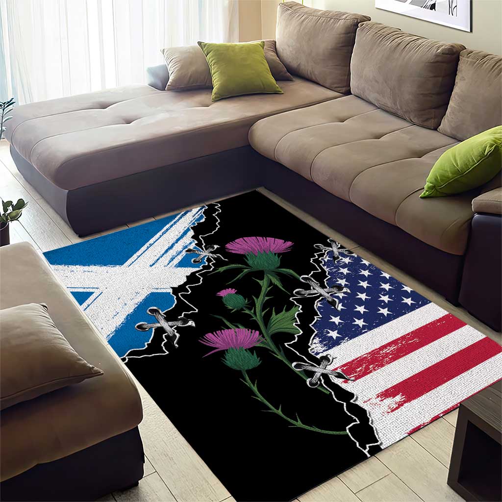 Scottish-American Heritage Month Area Rug Proud Scottish American Heritage