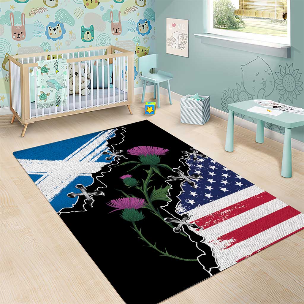 Scottish-American Heritage Month Area Rug Proud Scottish American Heritage