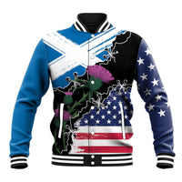 Scottish-American Heritage Month Baseball Jacket Proud Scottish American Heritage