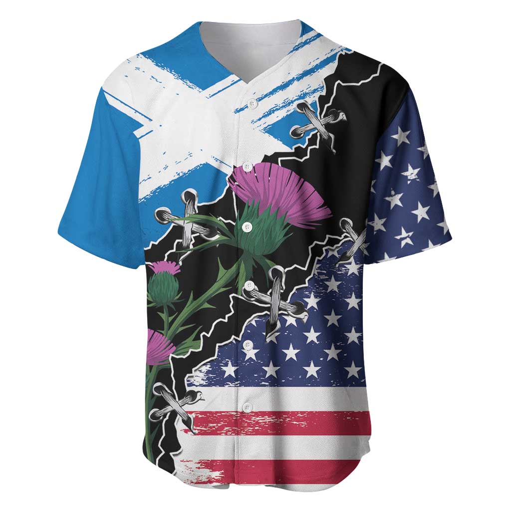 Scottish-American Heritage Month Baseball Jersey Proud Scottish American Heritage