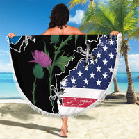 Scottish-American Heritage Month Beach Blanket Proud Scottish American Heritage