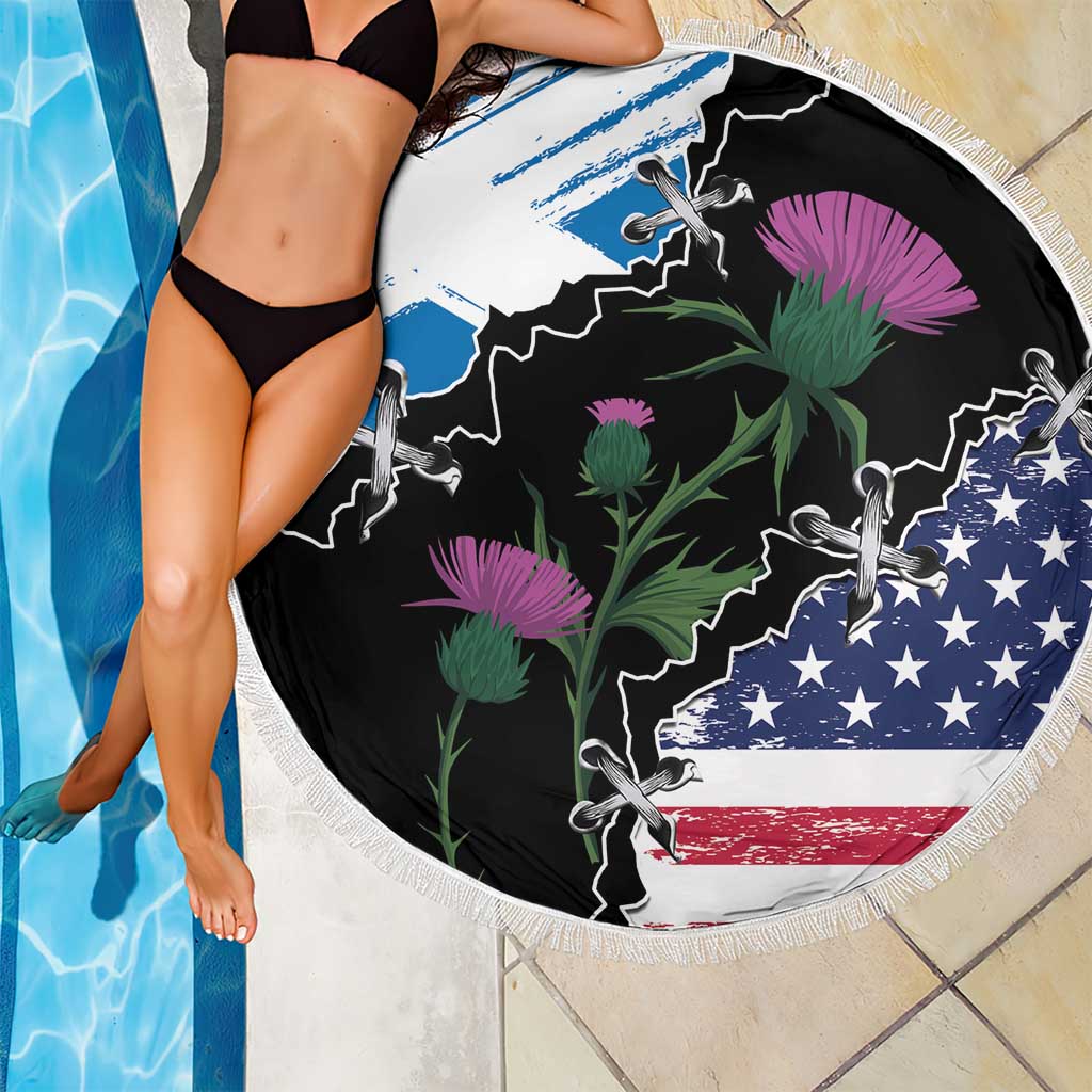 Scottish-American Heritage Month Beach Blanket Proud Scottish American Heritage