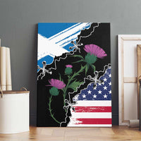 Scottish-American Heritage Month Canvas Wall Art Proud Scottish American Heritage