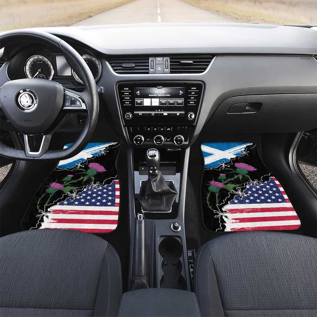 Scottish-American Heritage Month Car Mats Proud Scottish American Heritage
