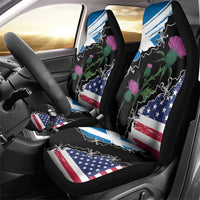 Scottish-American Heritage Month Car Seat Cover Proud Scottish American Heritage