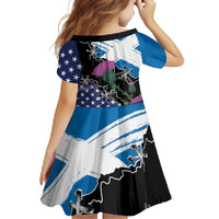 Scottish-American Heritage Month Family Matching Tank Maxi Dress and Hawaiian Shirt Proud Scottish American Heritage