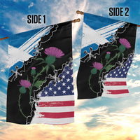 Scottish-American Heritage Month Garden Flag Proud Scottish American Heritage