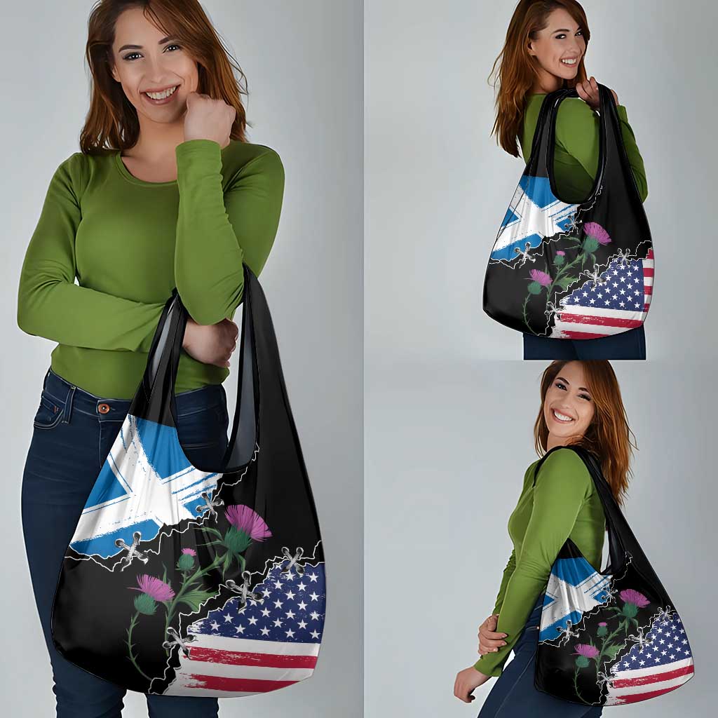 Scottish-American Heritage Month Grocery Bag Proud Scottish American Heritage