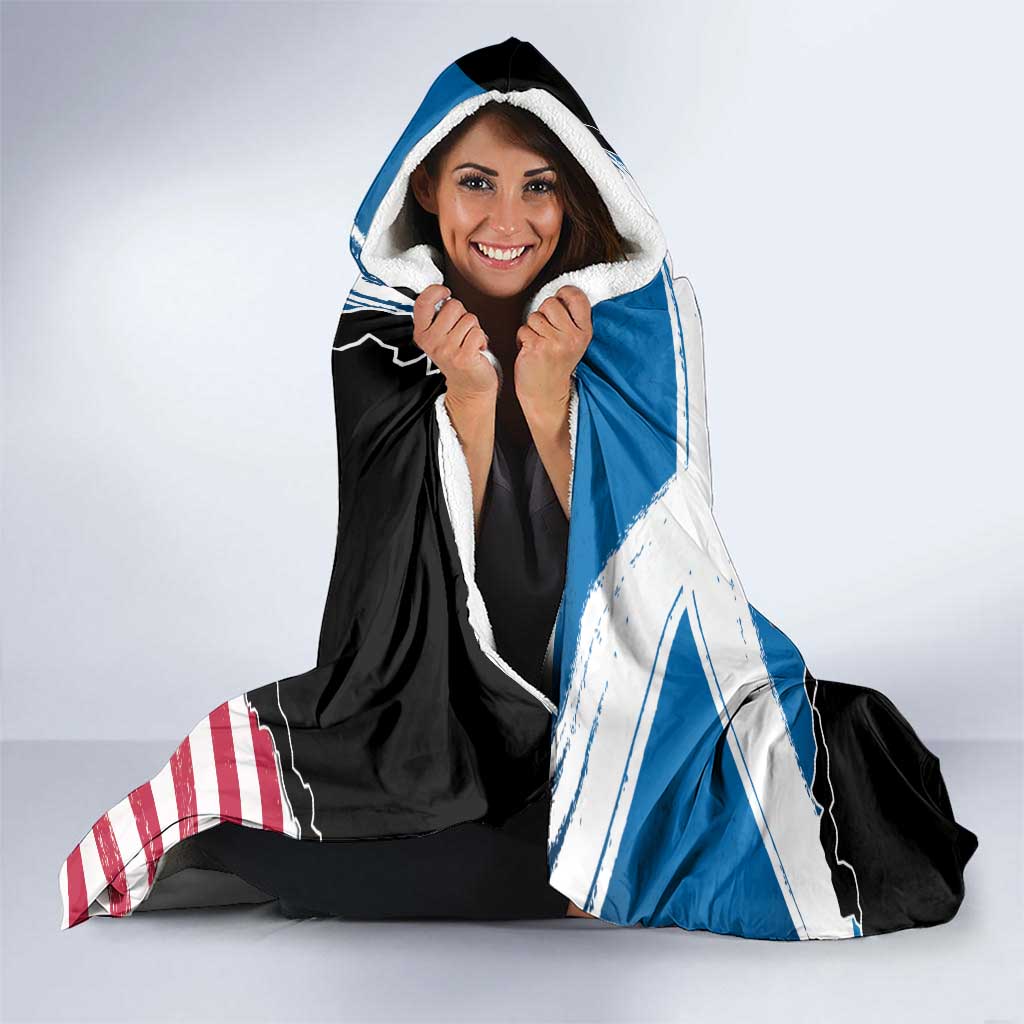 Scottish-American Heritage Month Hooded Blanket Proud Scottish American Heritage