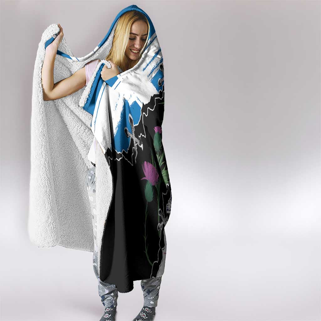 Scottish-American Heritage Month Hooded Blanket Proud Scottish American Heritage
