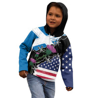 Scottish-American Heritage Month Kid Hoodie Proud Scottish American Heritage