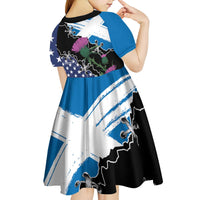 Scottish-American Heritage Month Kid Short Sleeve Dress Proud Scottish American Heritage