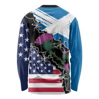 Scottish-American Heritage Month Long Sleeve Shirt Proud Scottish American Heritage