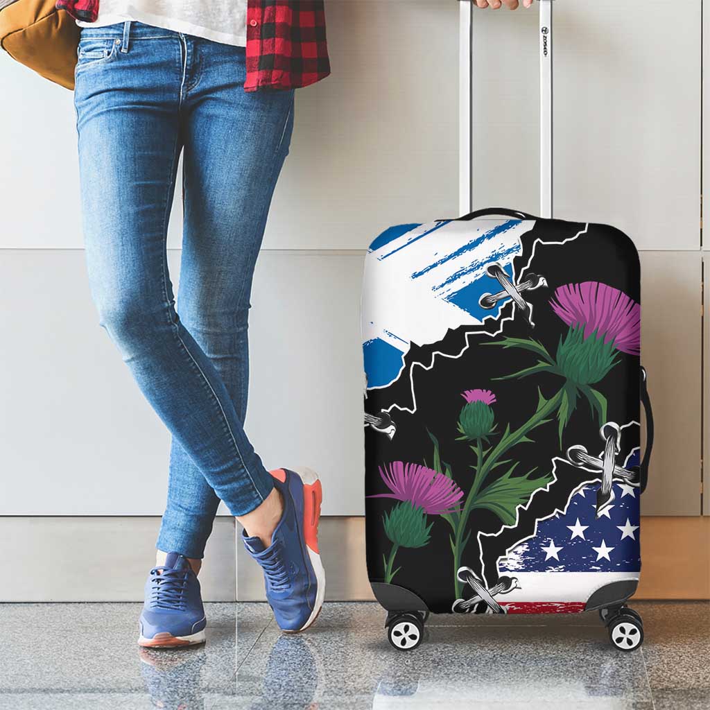 Scottish-American Heritage Month Luggage Cover Proud Scottish American Heritage