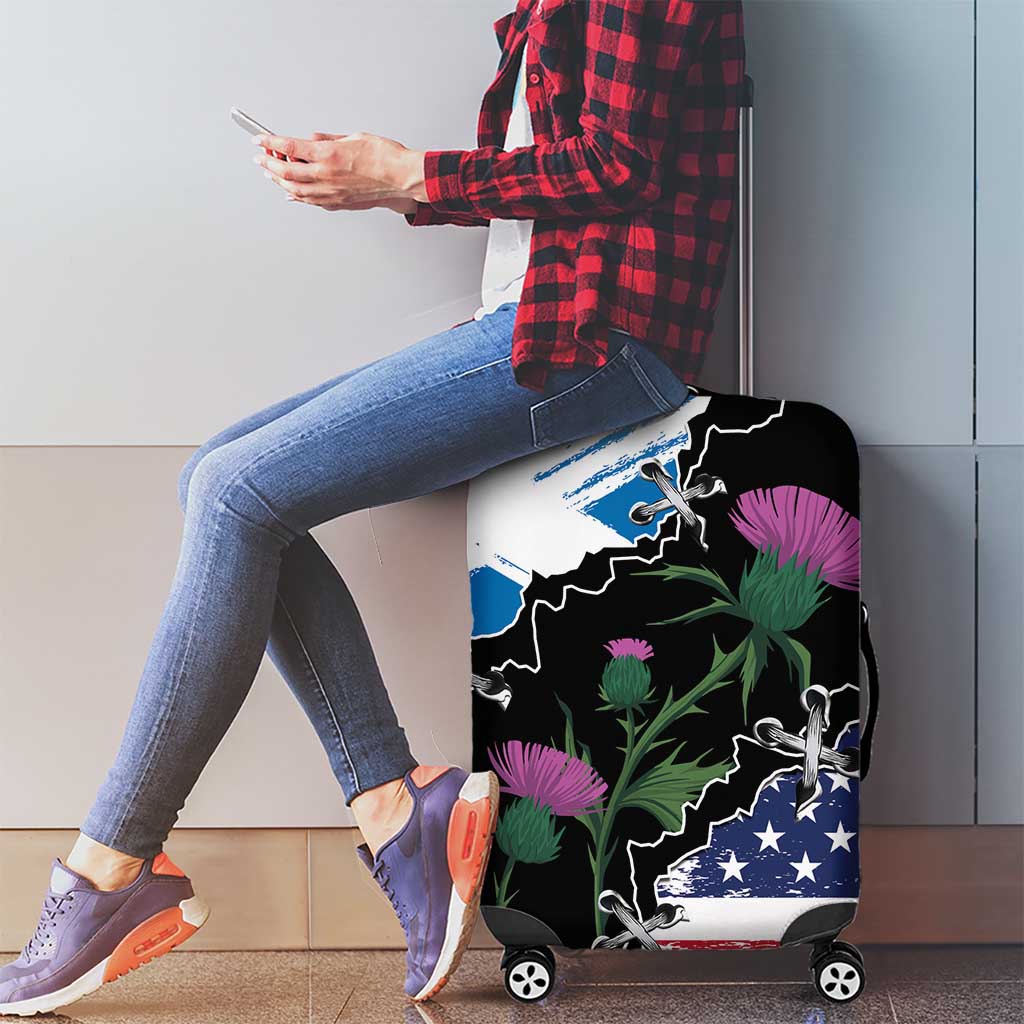 Scottish-American Heritage Month Luggage Cover Proud Scottish American Heritage