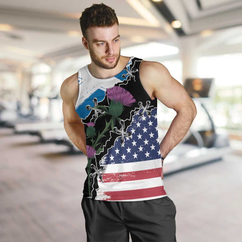 Scottish-American Heritage Month Men Tank Top Proud Scottish American Heritage