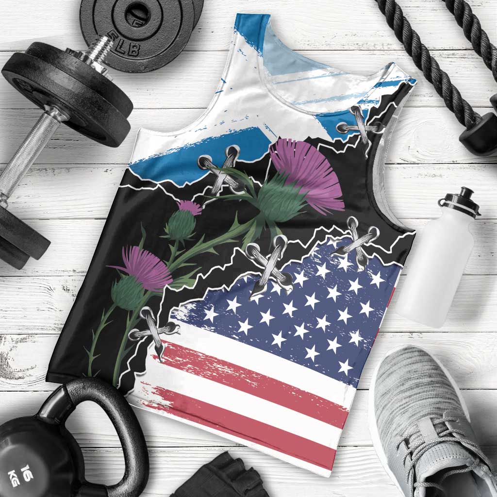 Scottish-American Heritage Month Men Tank Top Proud Scottish American Heritage